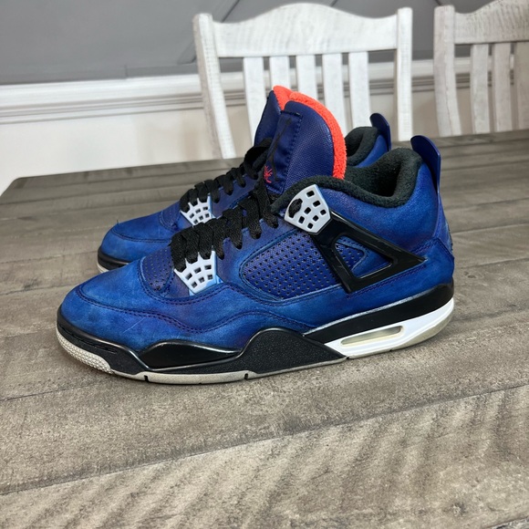 Nike Air Jordan 4 Winter Loyal Blue Sz 8.5 - Picture 2 of 5